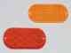 1-3/16" x 4-1/4" Reflector Amber