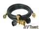 90° Degree Propane Tee, w/ 12' Hose RV Camper 90° Degree Propane Tee, w/ 12' Hose RV Camper