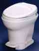 Hand Flush Low Profile Aqua Magic RV Toilet White