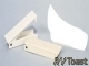 Baggage Door Catches, White