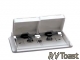 Dual Outdoor TV Outlet White