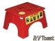 EZ-Foldz Folding Step Stepping Stool, Red RV Camper