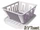 Mini Dish Drainer White RV Camper