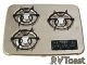 Suburban Drop-In 3-Burner Cooktop Stove Bottom 2938A SDN3