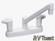 Phoenix Two Handle Kitchen Faucet White