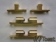 Brass Bead Catches, Satin Nickel