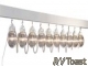 RV Awning Patio Party Lights Globes Prismatic Clear 10 Pack