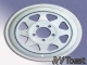 Wheel 8-Spoke  - 15 x 5-1/2 White