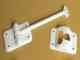 Entry Door Holder, Colonial White, 3-1/2"