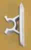 Entry Door Holder Clip Colonial White 3"
