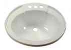 Lavatory Bowl Plastic Ivory Sink