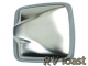 Mirror -1/2" x 10", Flat, Side, Stainless Steel, 1/pk